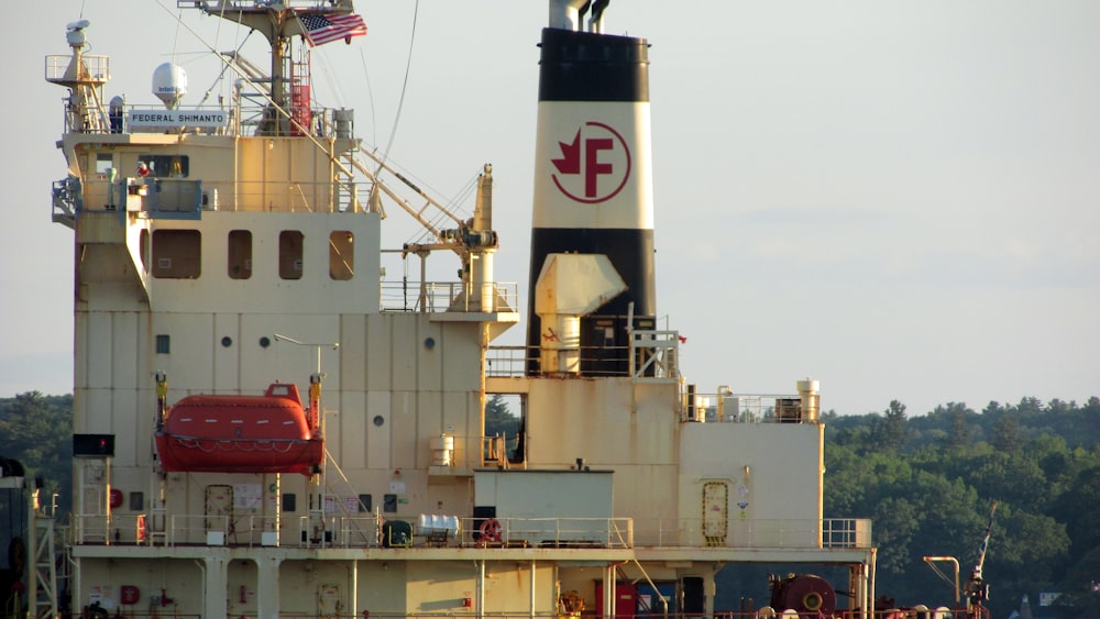 a large white ship