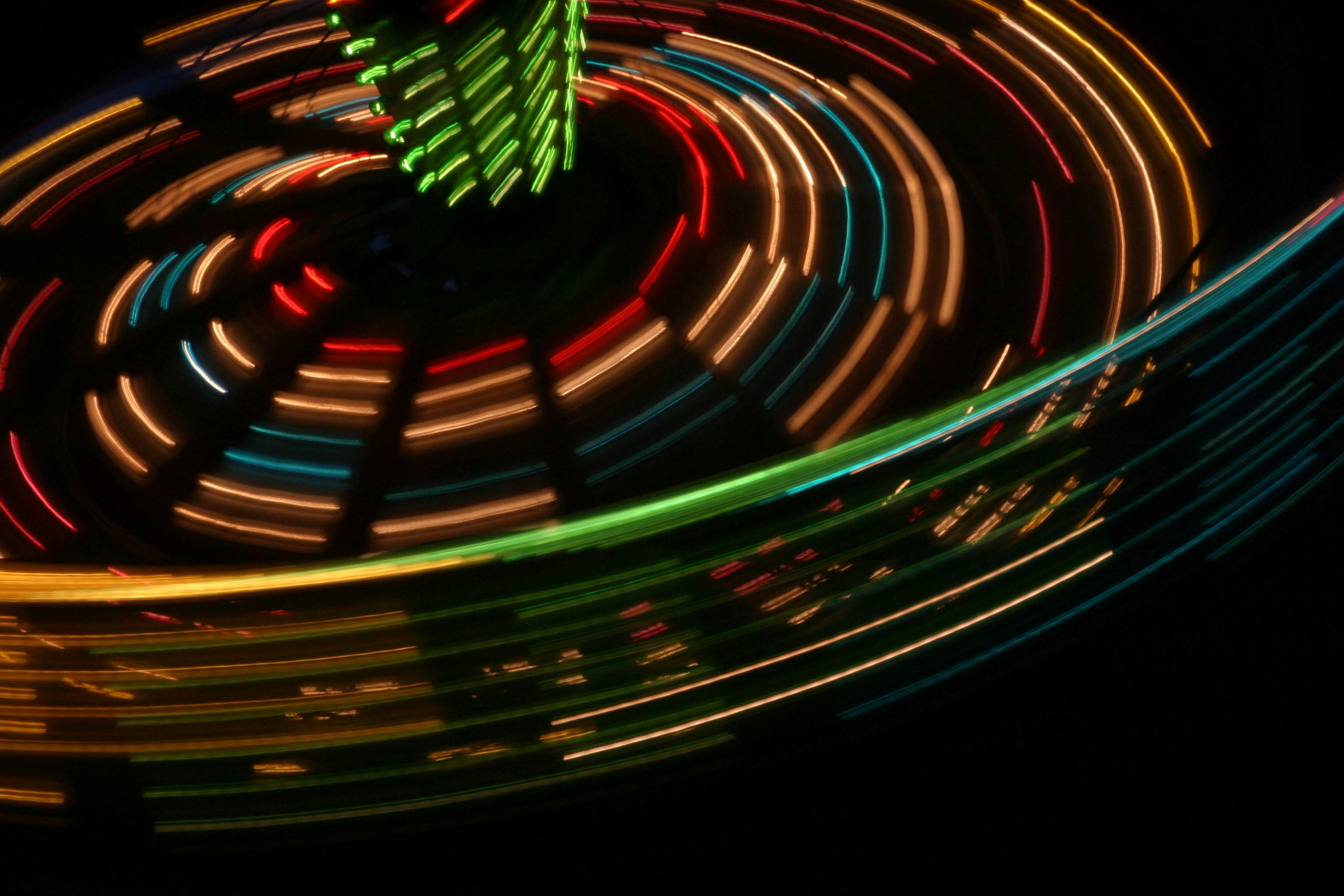 a close-up of a colorful laser