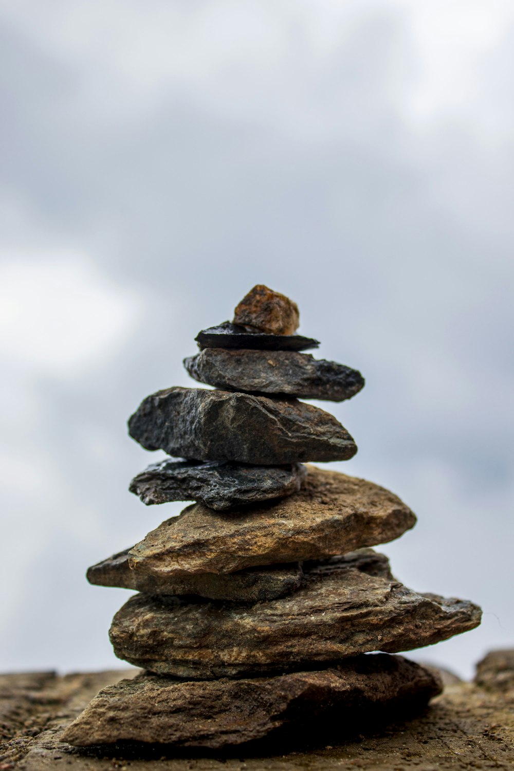 a stack of rocks