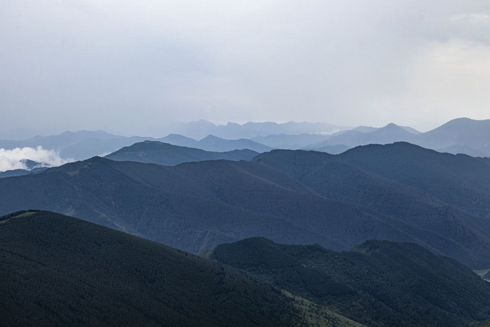 a view of a mountain range