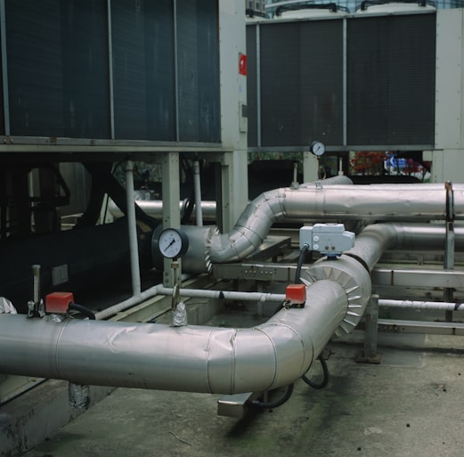 a large metal pipe