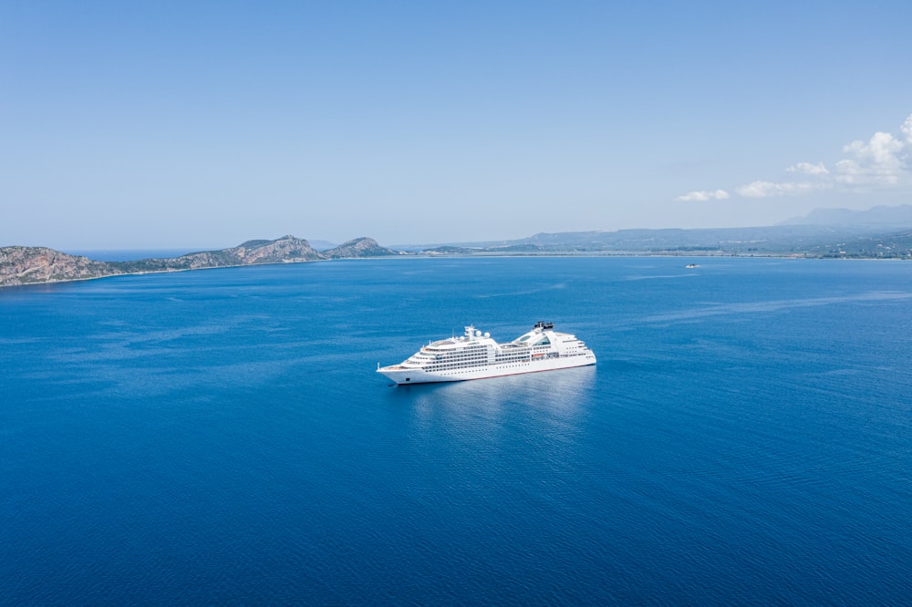 a large ship on the water