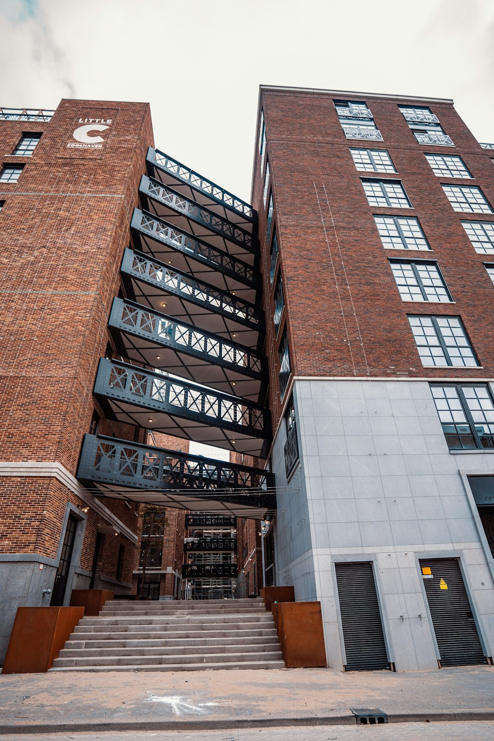 a building with a staircase