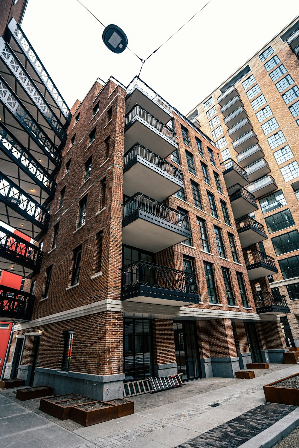 a building with balconies