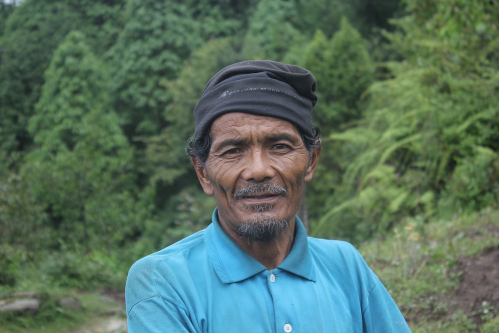 a man wearing a hat