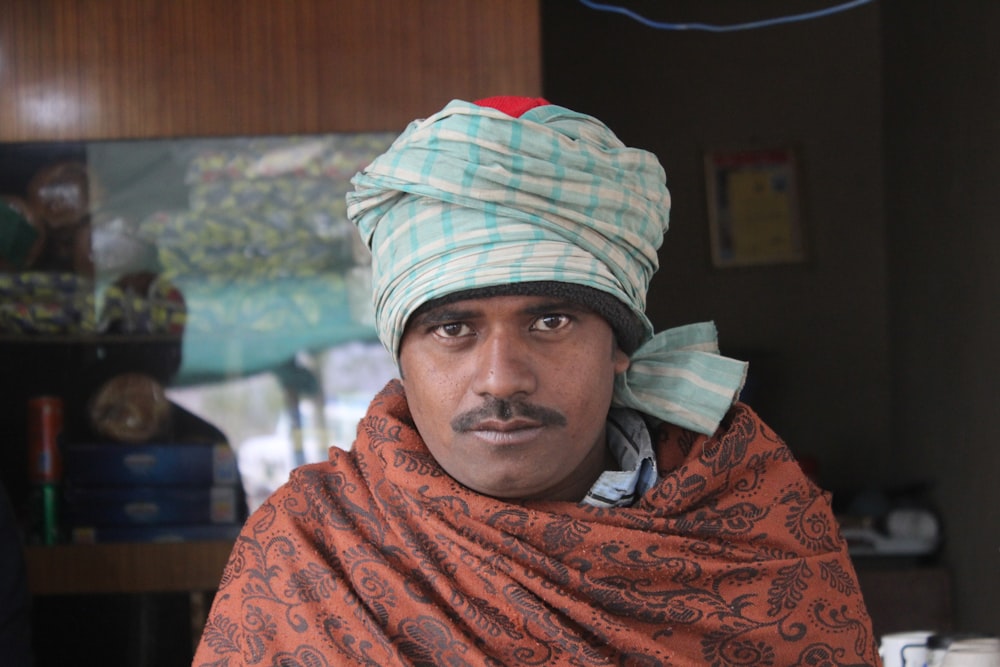 a man wearing a hat