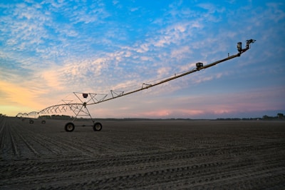 a machine in a field