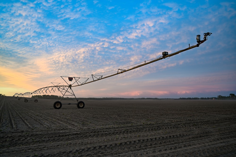 a machine in a field