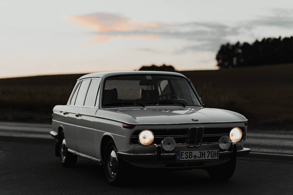 a car on a road