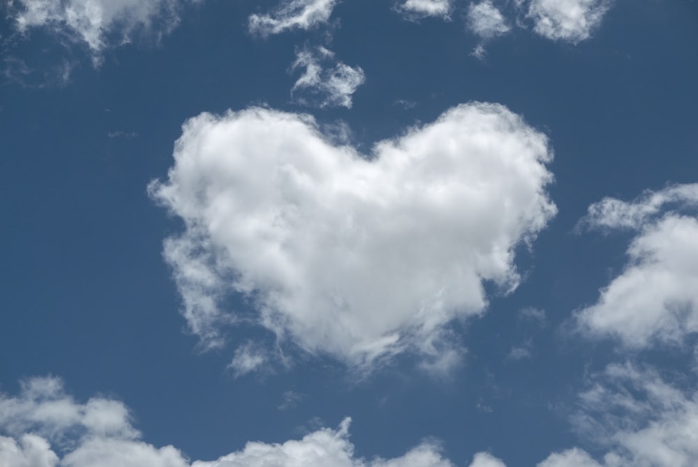 a blue sky with white clouds