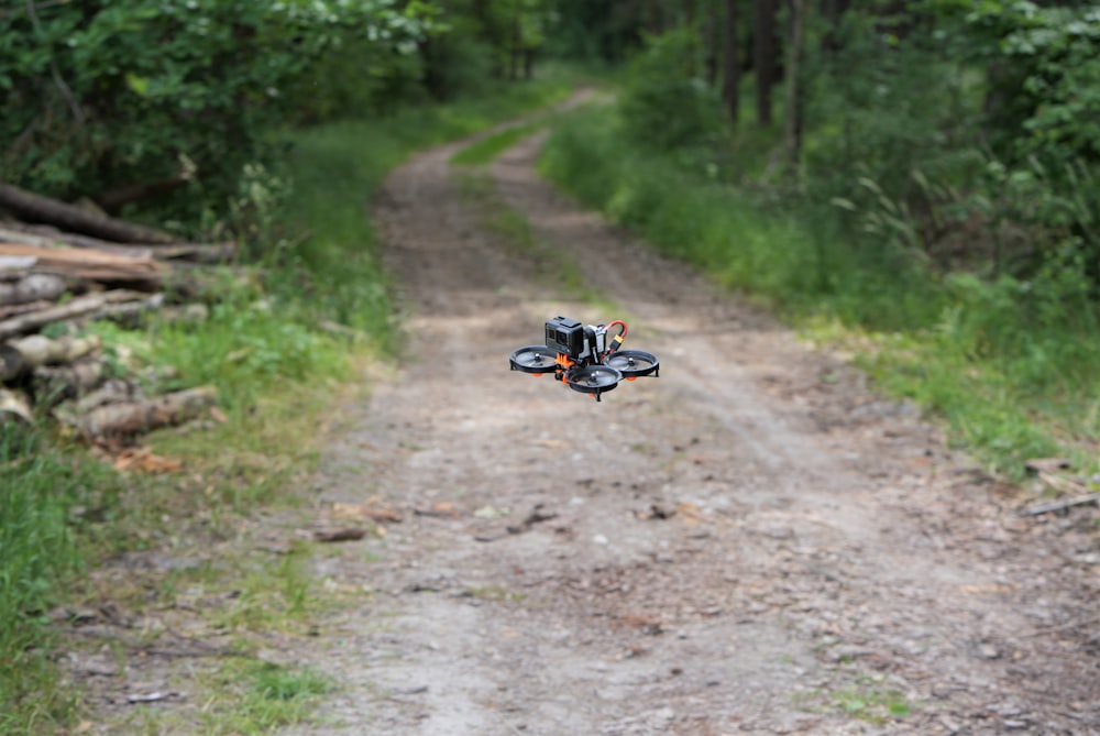 a go kart on a dirt road