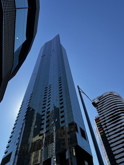a low angle view of a building