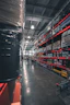 a large room with shelves of books