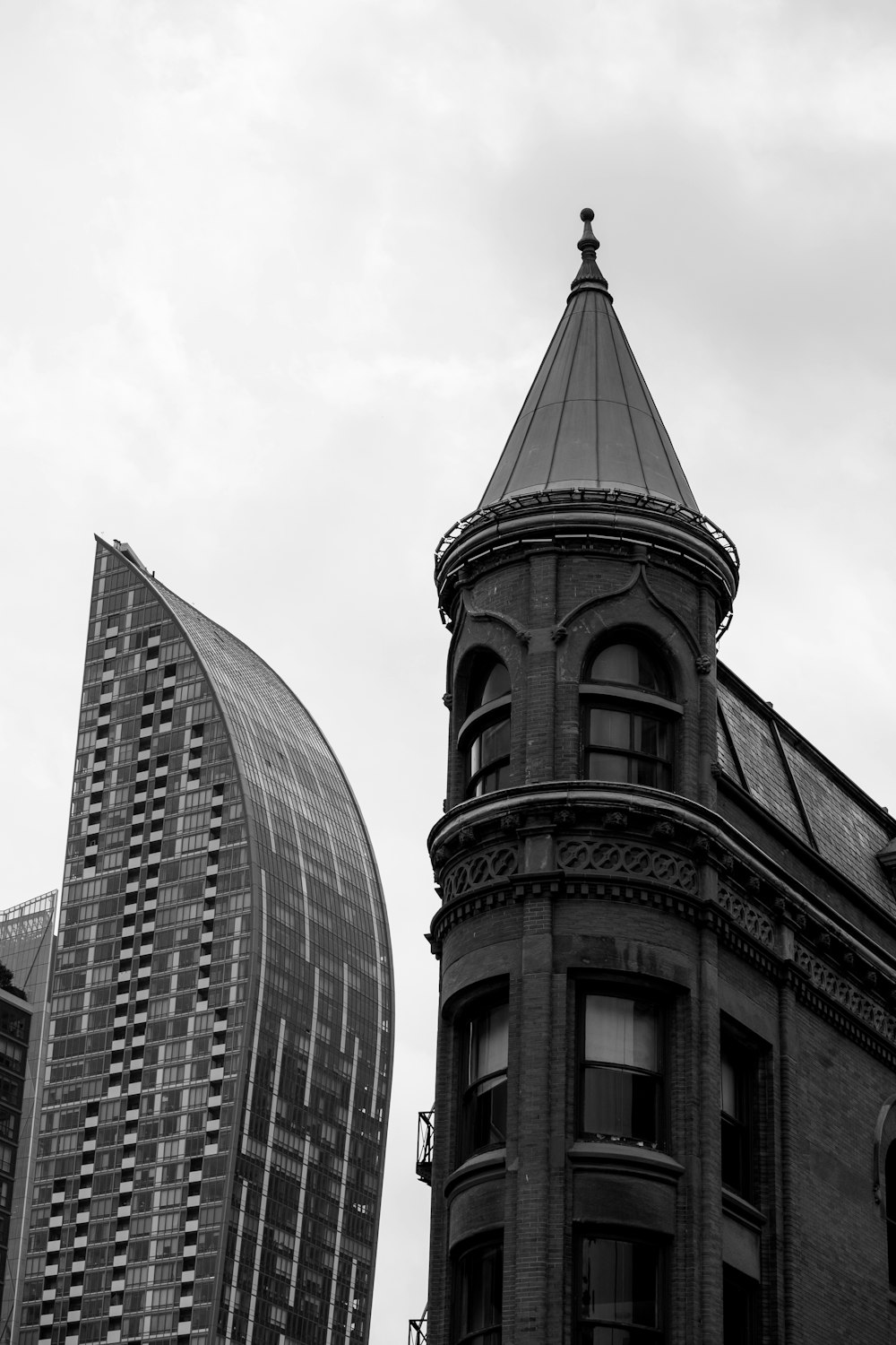 a couple of tall buildings