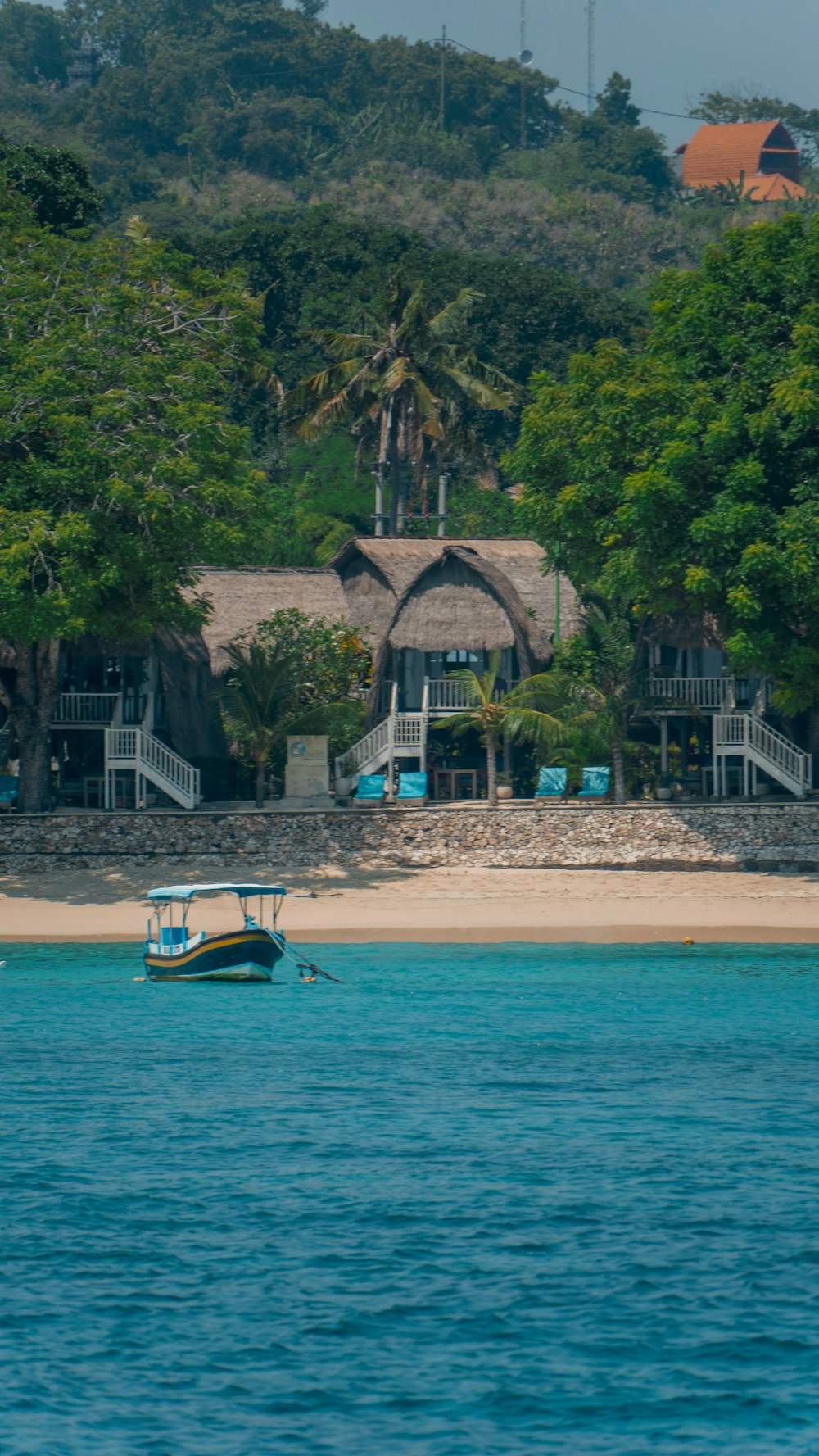 a boat in the water