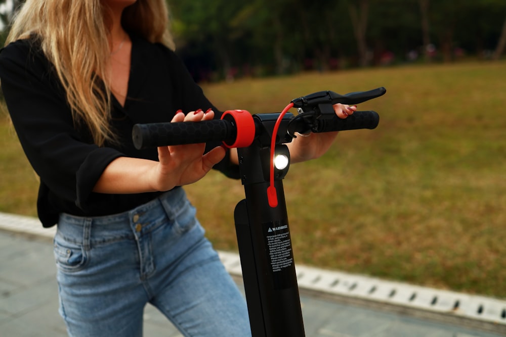 a woman holding a gun