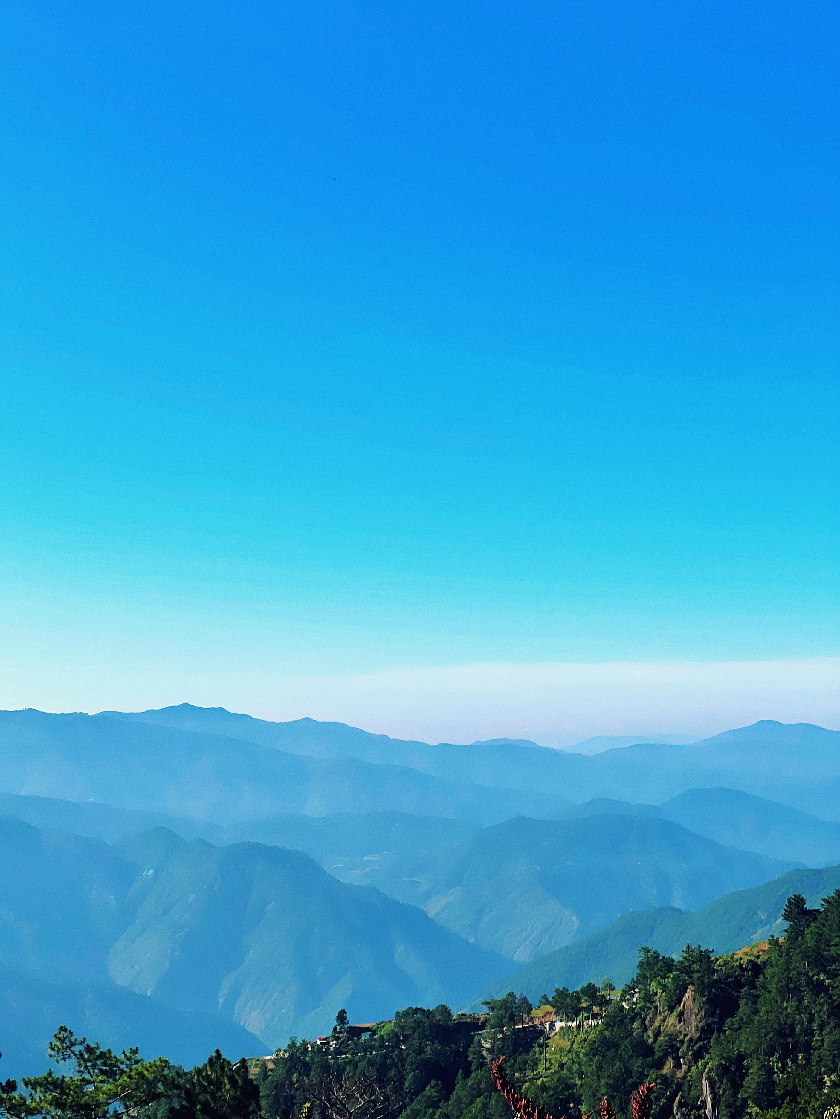 a view of a mountain range