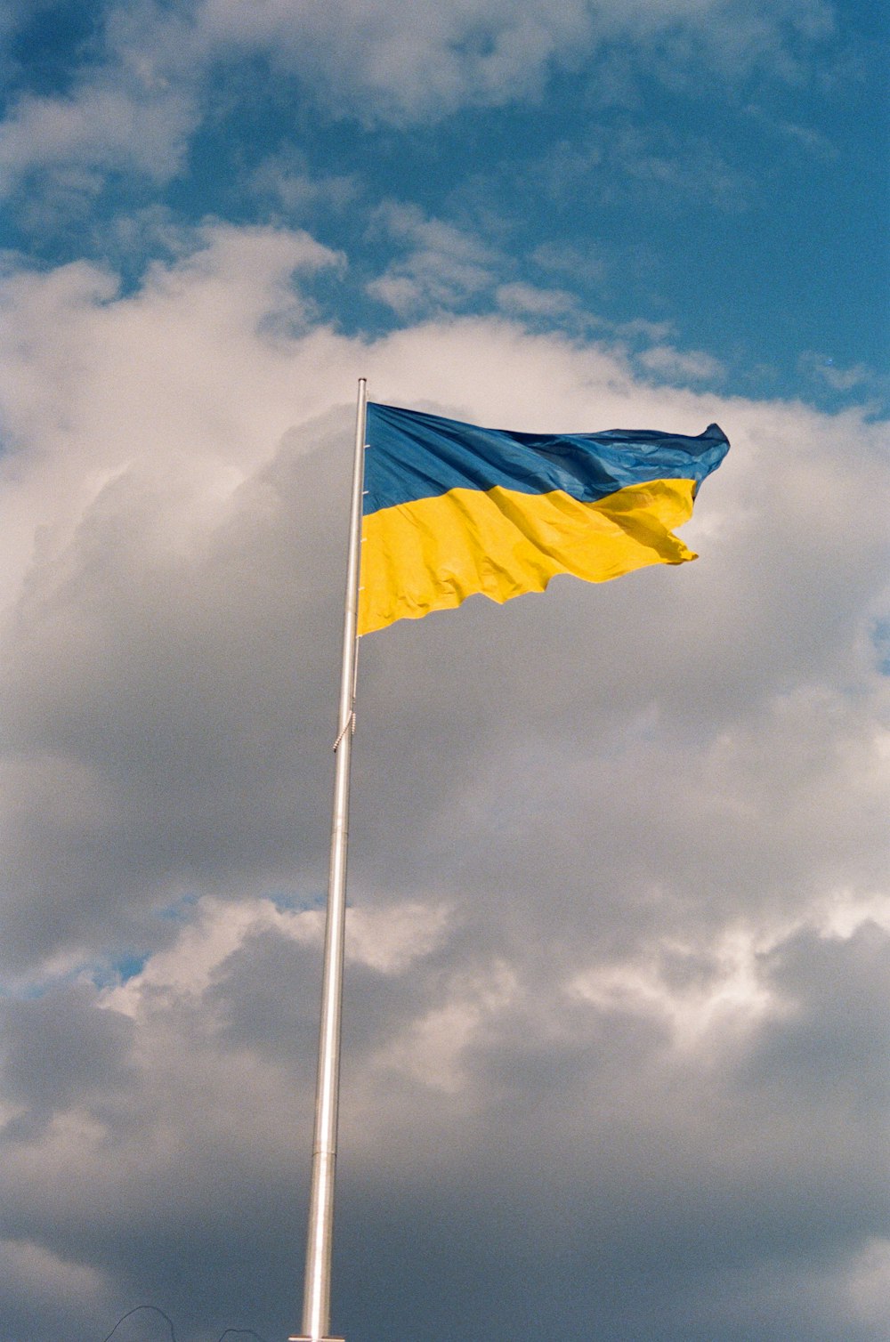 a flag on a pole