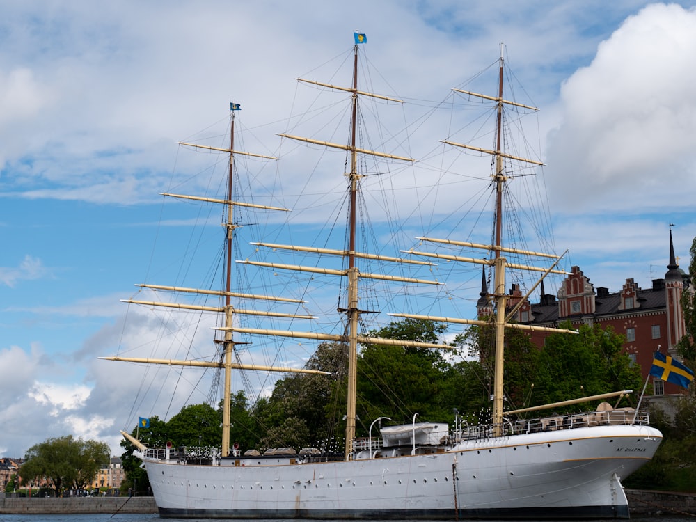 a large white boat