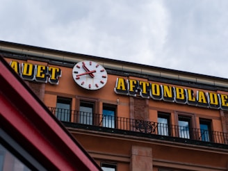 a clock on the side of a building