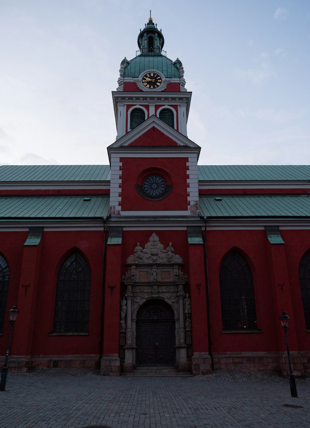 a clock on a tower