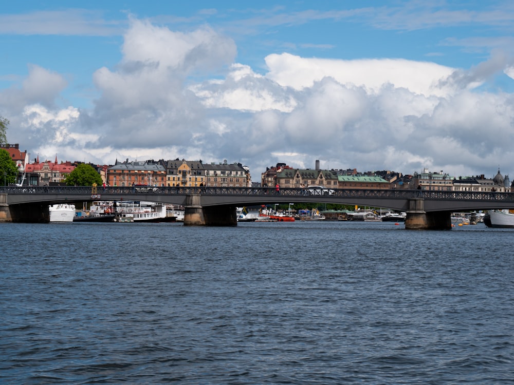 a bridge over a river