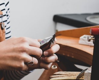 a person holding a phone