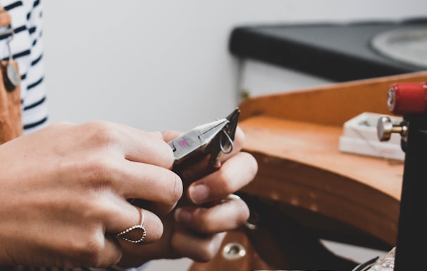 a person holding a phone