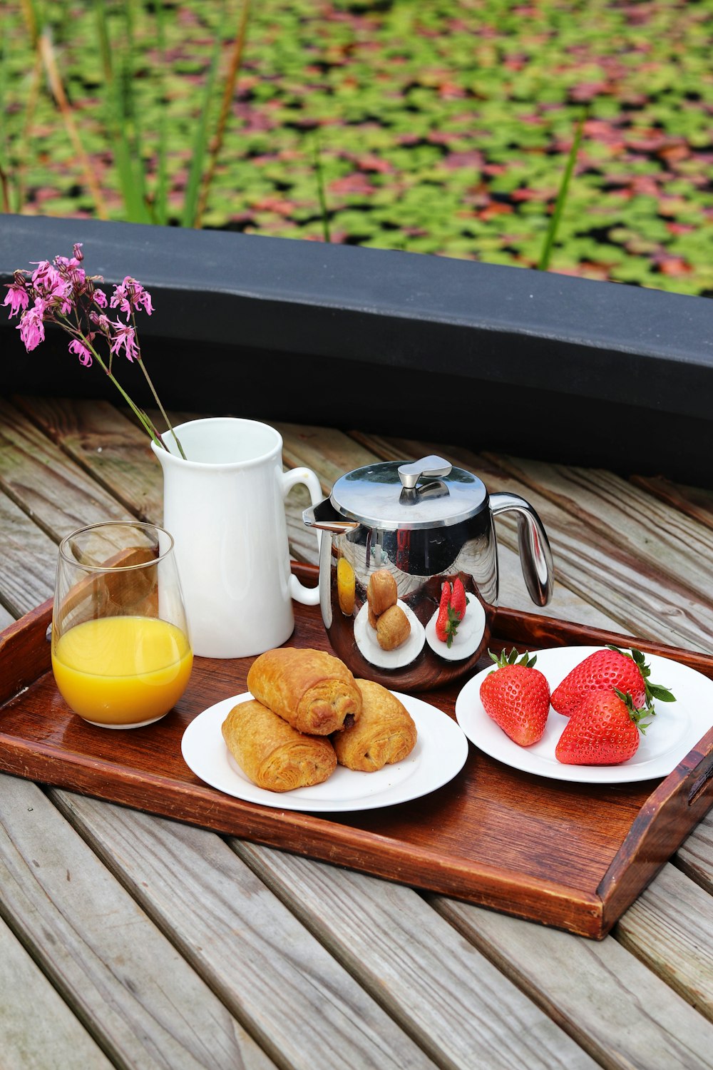 breakfast on a table