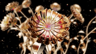 A vibrant digital artwork inspired by poisonous flora.