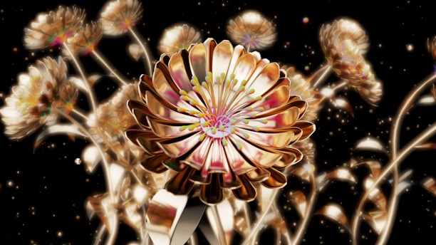 A vibrant digital artwork featuring poisonous flora.