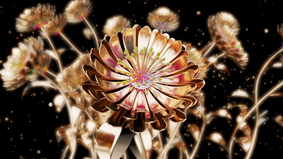 A vibrant digital artwork inspired by poisonous flora.