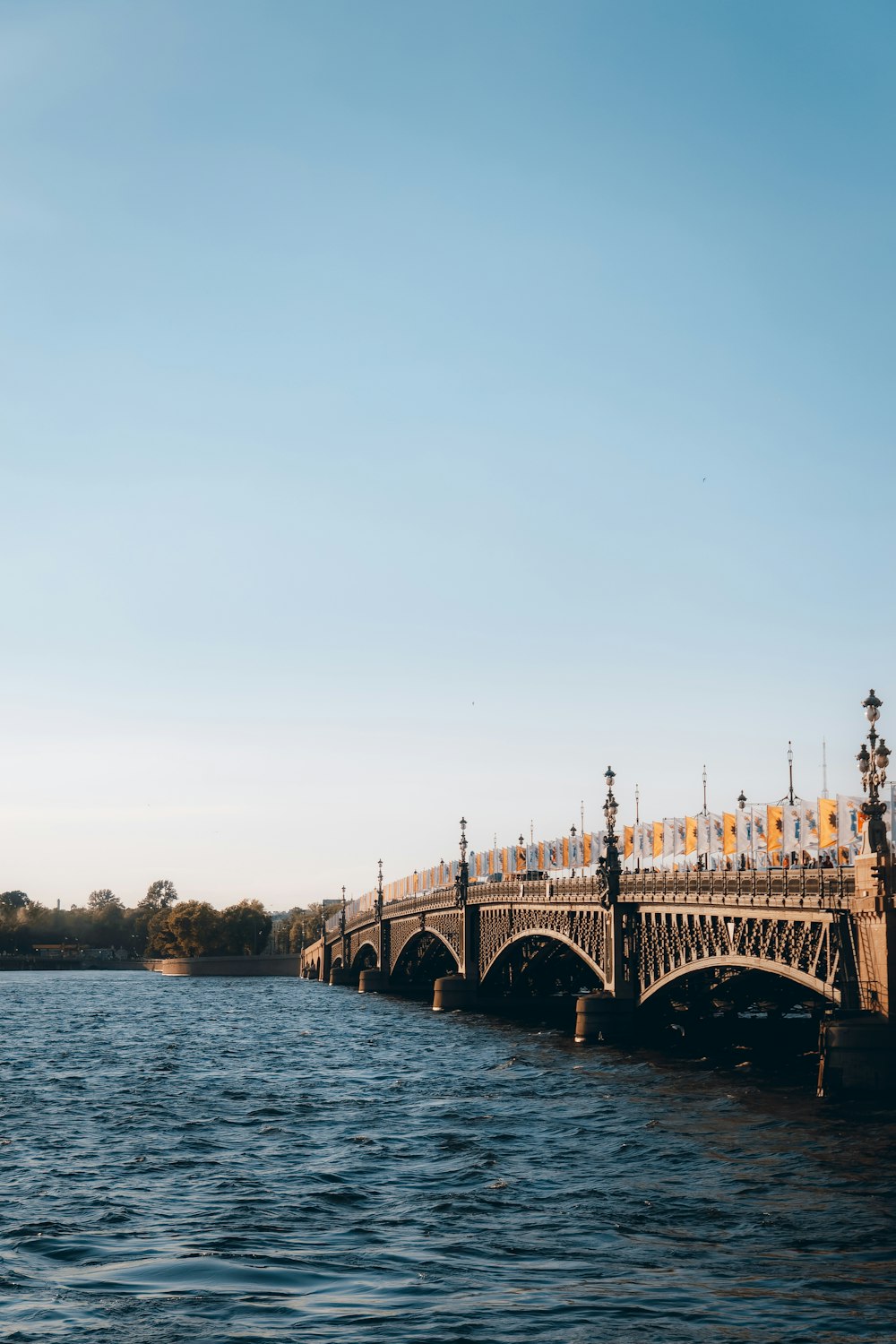 a bridge over water