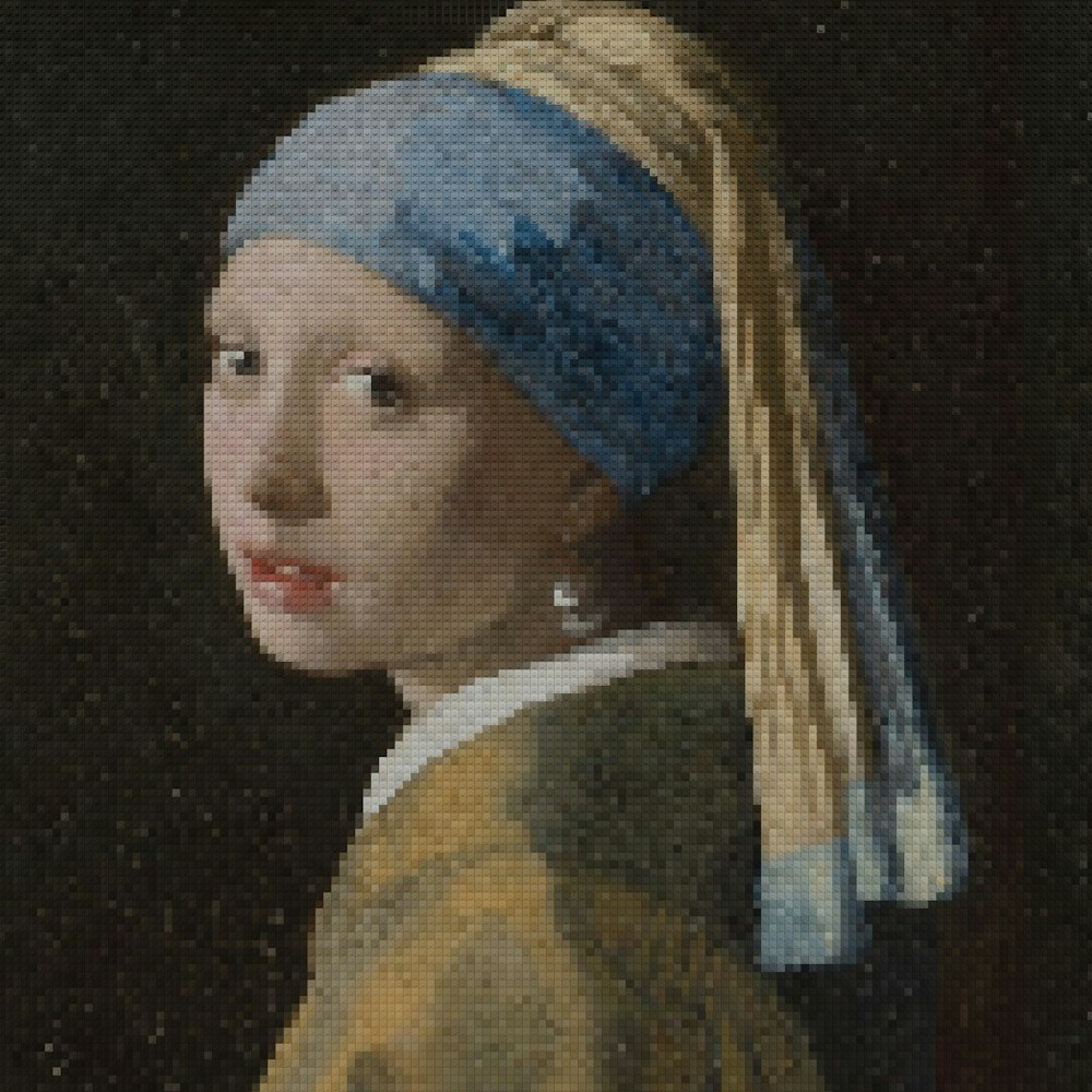 una persona con un pañuelo blanco en la cabeza