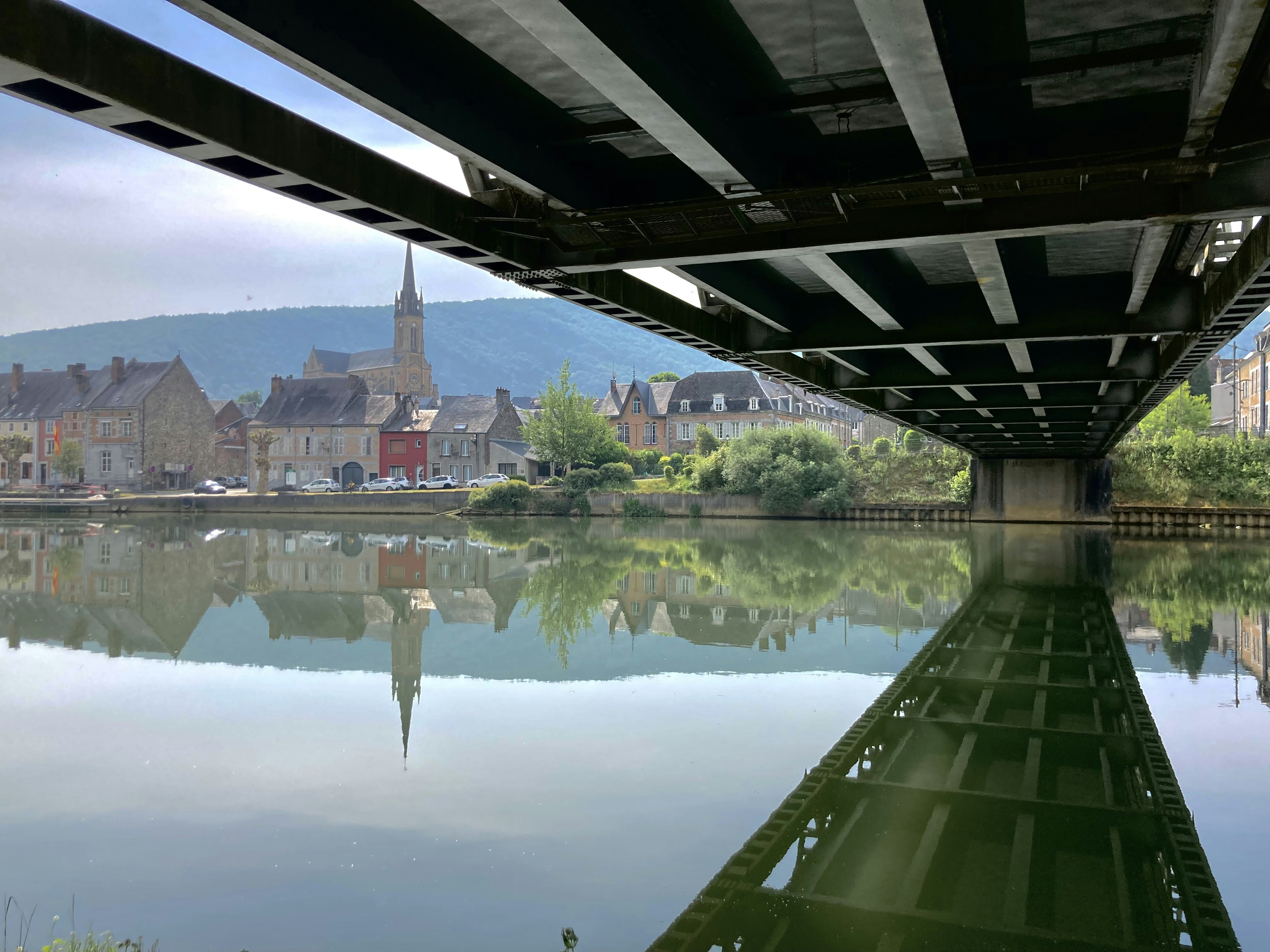 a bridge over a body of water
