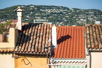 a roof with solar panels
