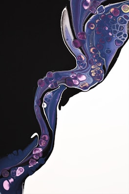 An abstract representation of fluid dynamics in a medical context.