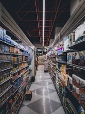 a store with shelves of video games