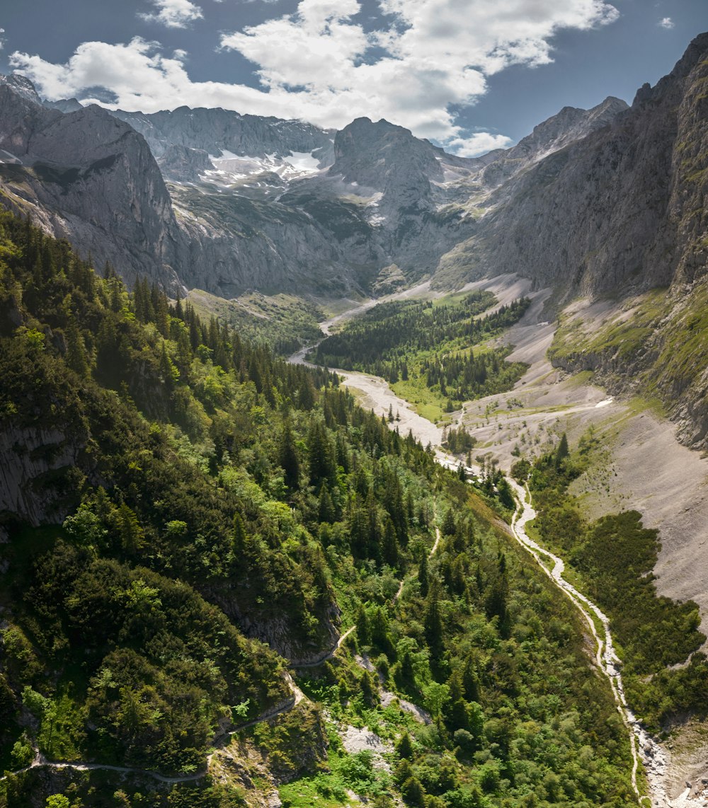 a river running through a valley