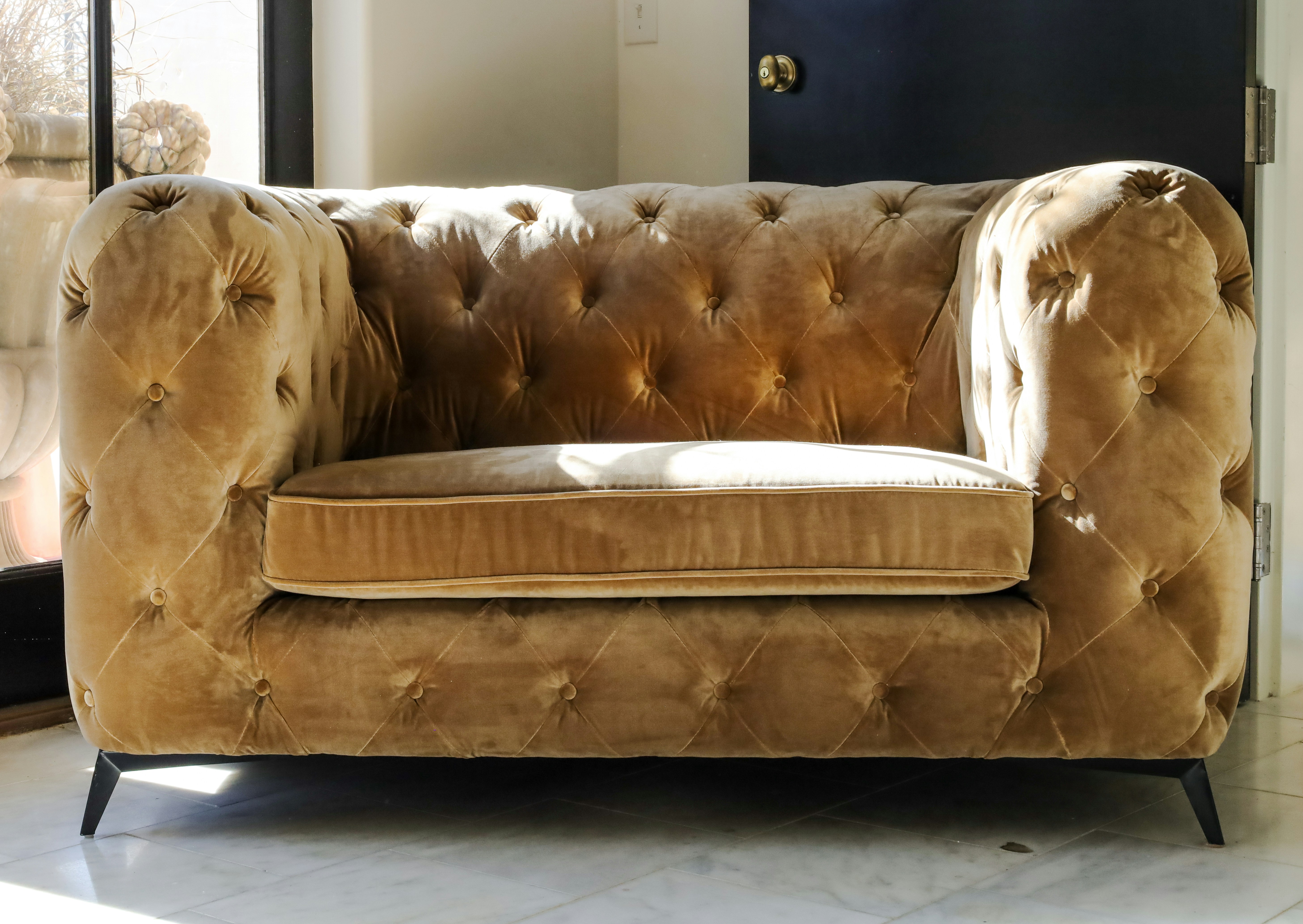 Velvet Chesterfield Sofa Couch Chair