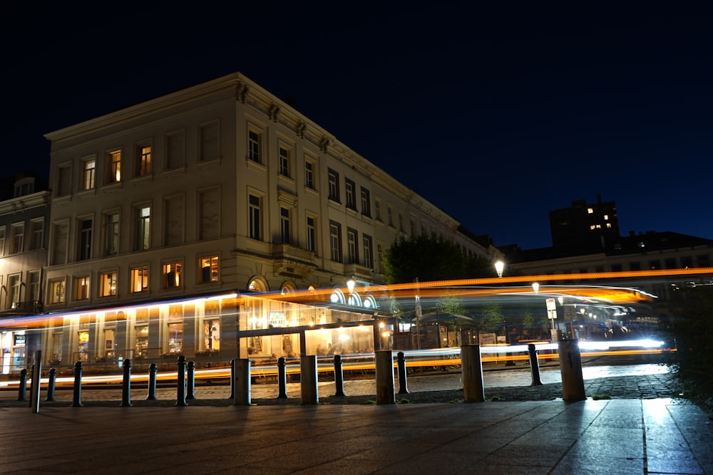 a building with a bridge in front