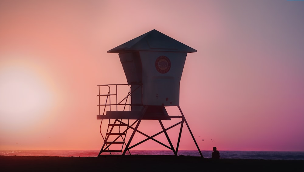 a structure on the beach