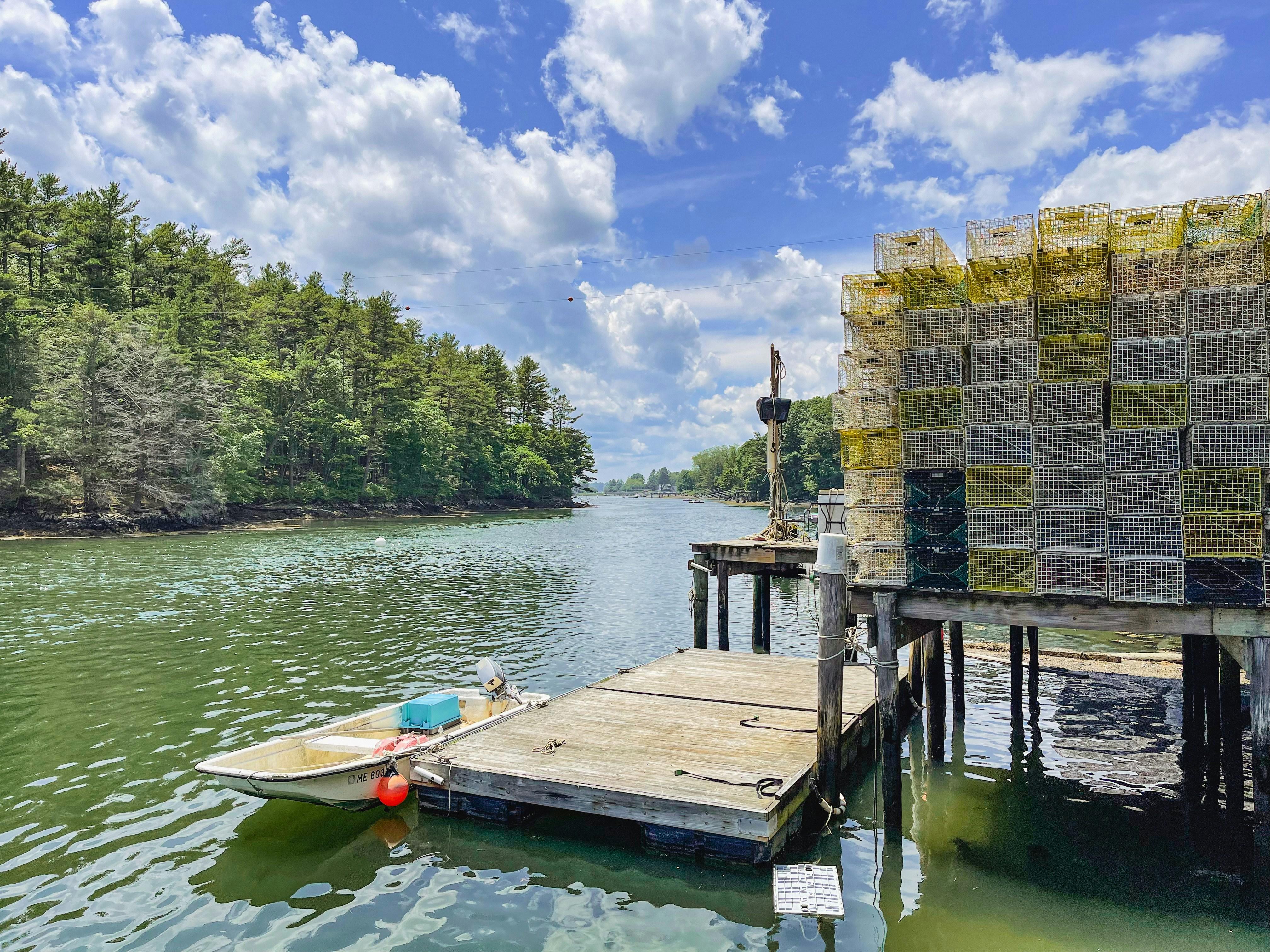 a boat on a dock