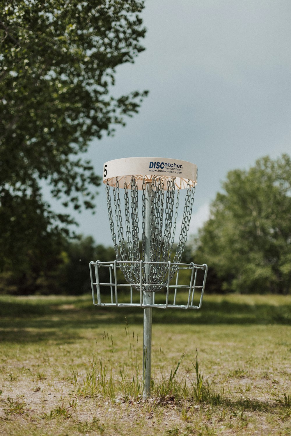 a basketball hoop in a field