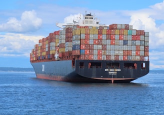 a large cargo ship