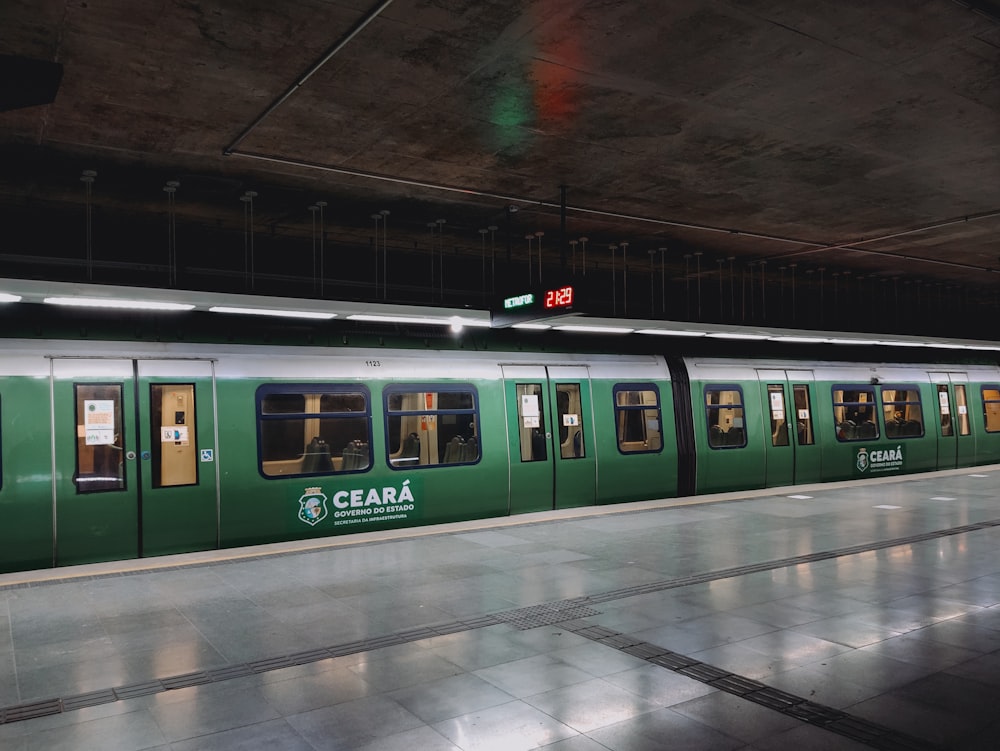 a train in a station