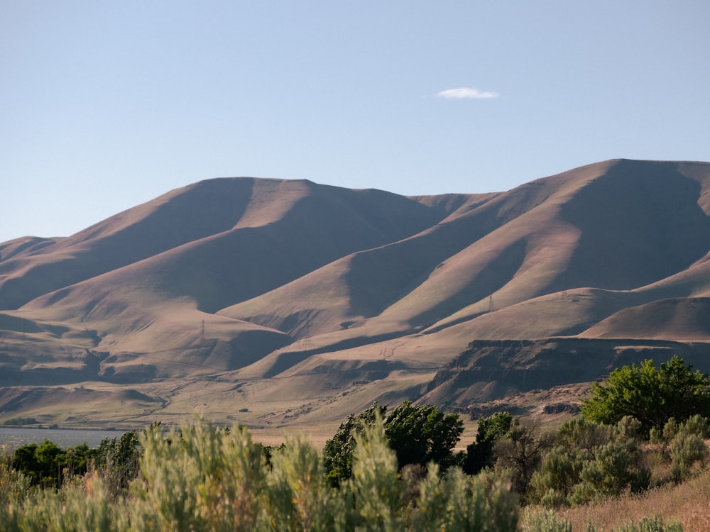 a large hilly landscape