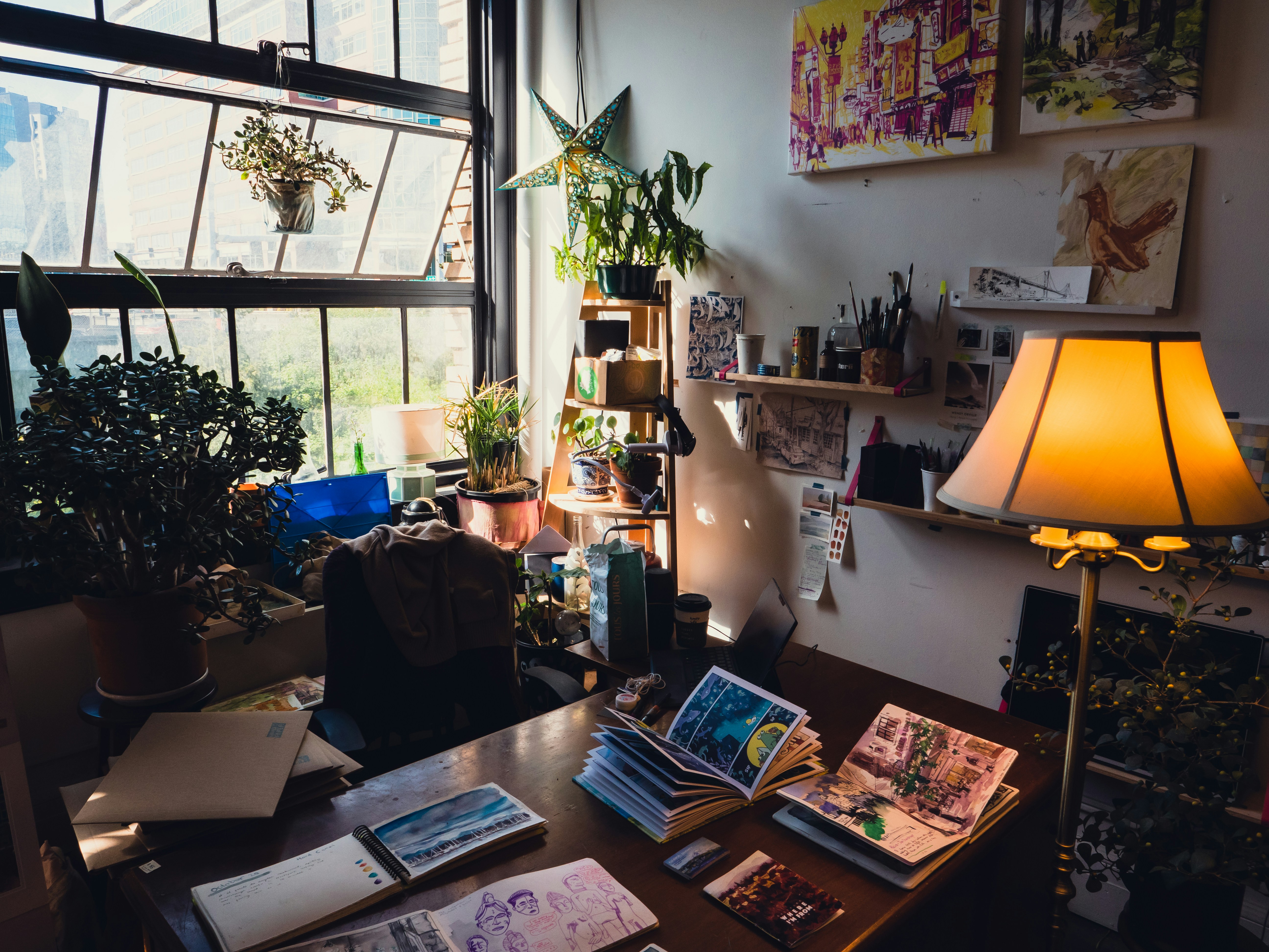 Illustrator's spiritual workspace