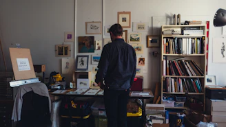 a man standing in a room