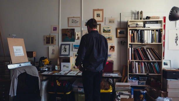 a man standing in a room